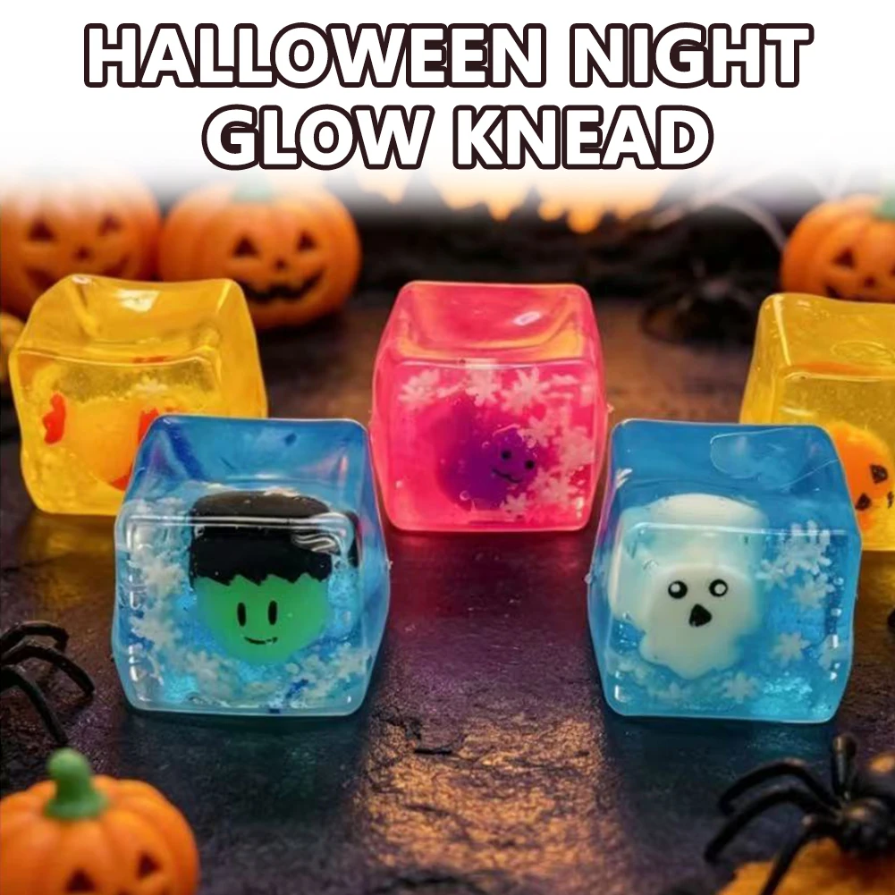 Halloween Maltose Squeeze Toy,Sensory Toys For Anxiety Relief Instants Stress & Anxiety Relief Trick Or Treat Goodie Bags