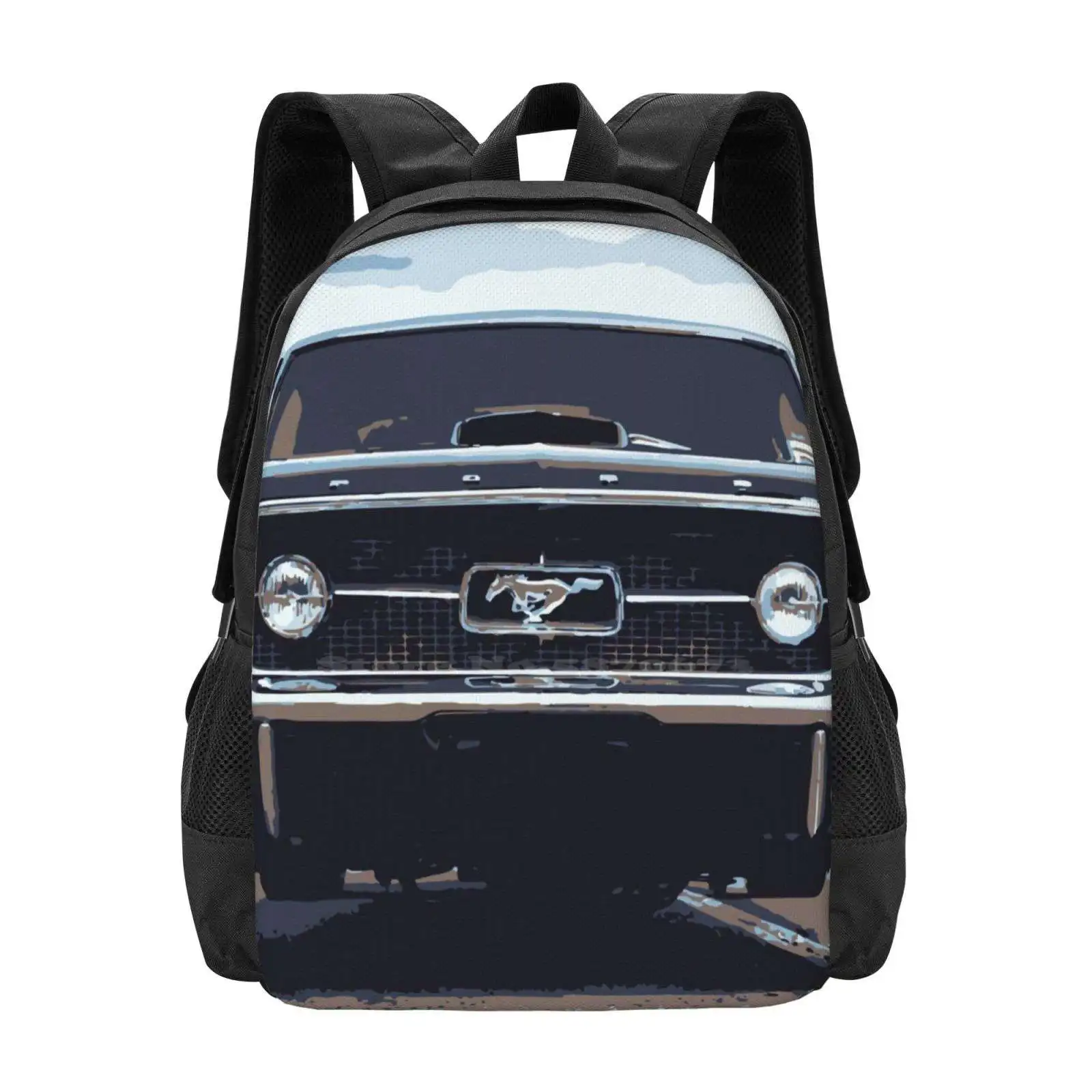 New Arrivals Unisex Bags Student Bag Backpack Muscle Car Shelby Supercar Eleanor Gt500 Gt350 American Movie 60 Seconds Nicolas