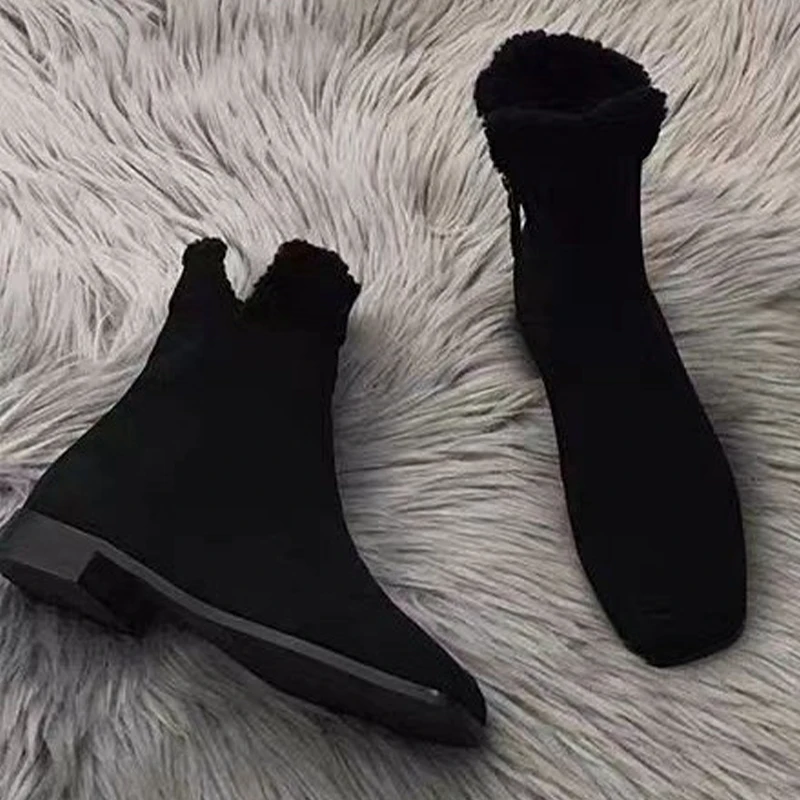 2026 New Fur Ankle Boots for Women Suede Warm Cotton Shoes Fashion Short Plush Winter Boots Cozy Dress Casual Woman Snow Botas - view 2