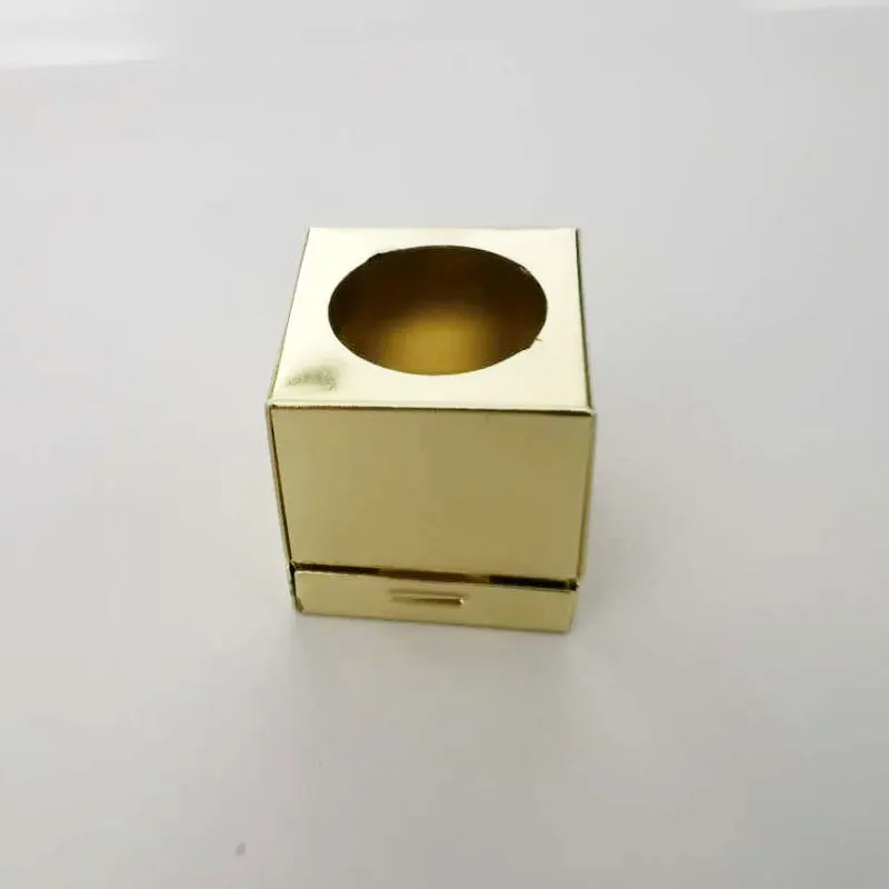 Chocolate Powder Box exclusive for cross-border quality golden metal chalk cap table tennis accessories billiards supplies