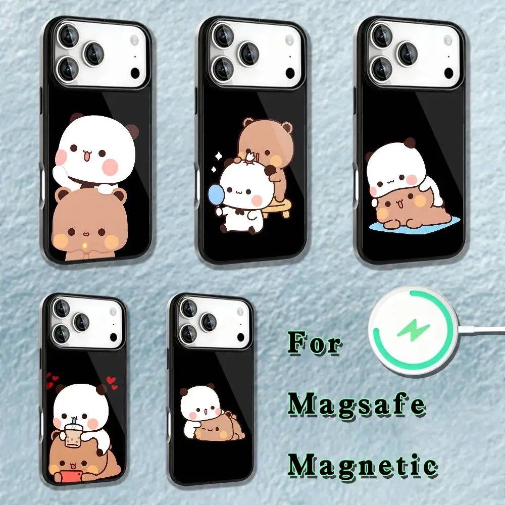 

Cute BuBu DuDu Phone Case For iPhone 17,16,15,14,13,12,11,Pro,Max,Plus,Mini,SE4,E Magnetic Magsafe Wireless Charging