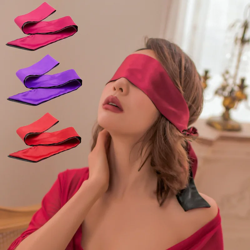 Oogmasker 섹스 게임 속박 볼와센 스펠 코펠 실크 리본 블라인드 폴드 여성 남성 코스프레, 스피엘고드 루크 소품 선물 서프라이즈