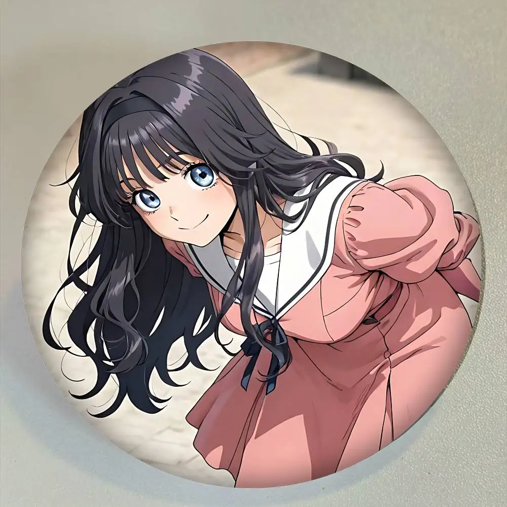 جديد K-Kaoruko Waguri تخصيص لينة زر دبوس للنساء مجوهرات إبداعية مضحك شارة الكرتون عاشق قبعة