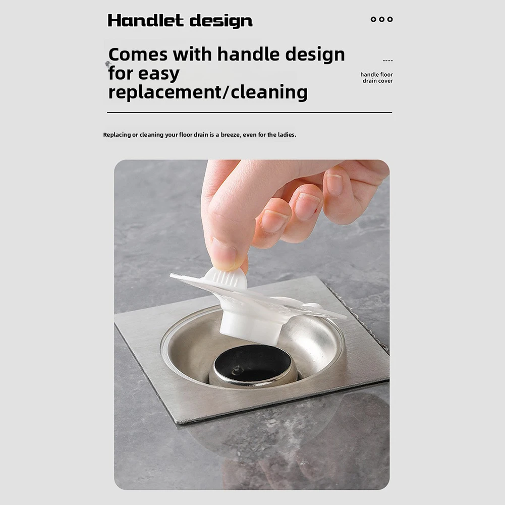 1PCS Vortex-Floor Drain Hair Collectors Bug-Proof Anti-Blocking Filter Net For Kitchen Bathroom Sewer Odor-Proof Drain Cover