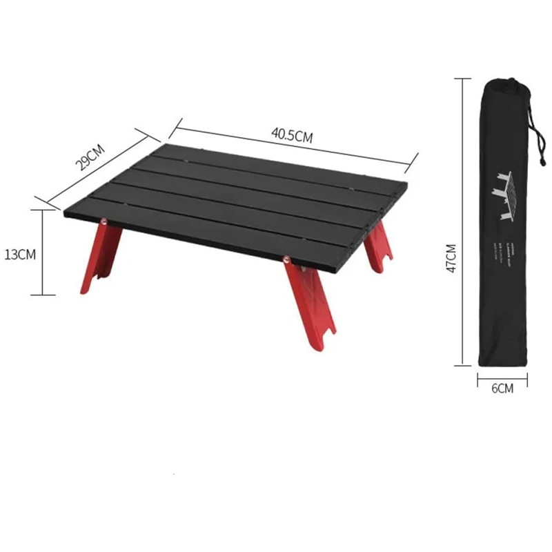 Nowy mały przenośny mini stolik aluminiowy Mały składany namiot rekreacyjny Stolik kawowy kempingowy