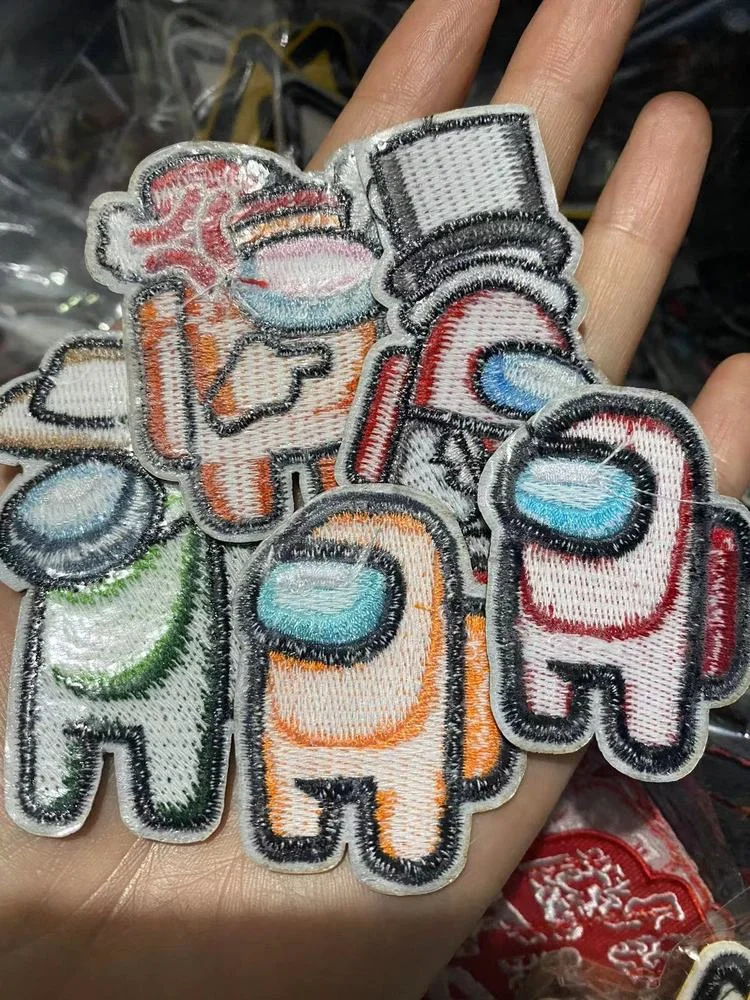 Clothing Accessories Embroidery Patch Iron on Transfer Anime Human Face Tree A Badge Hammer Appliques Logo Iron on Patches