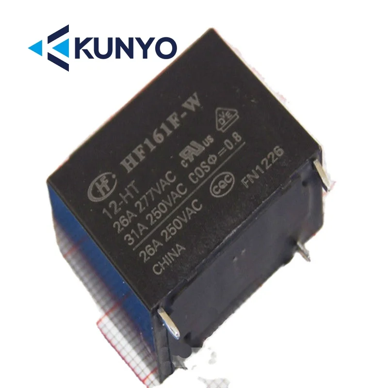 electronic components sale HF161F-W-12 18 24-HT 31A 12V 18V 24VDC 4 pin Key switch power relay