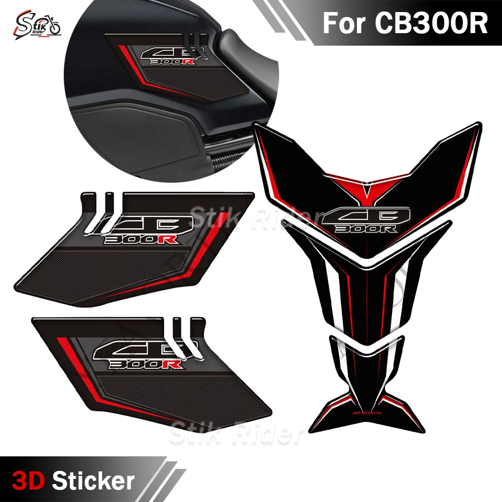 

For Honda CB300R CB 300R 2018-2022 Motorcycle 3D Fuel Tank Pads, Gas Oil Protective Waterproof Stickers Decals Kit