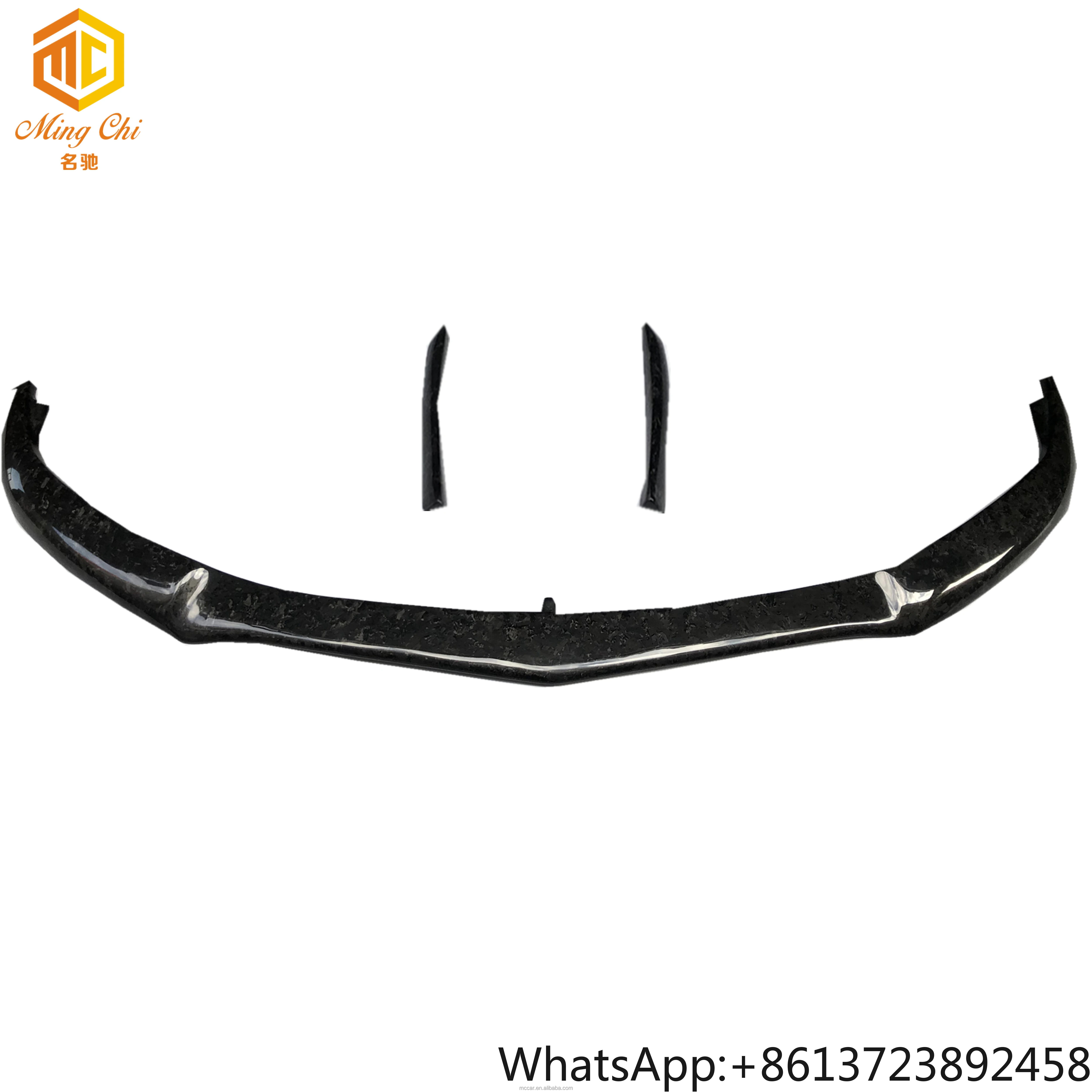 

W205 C63 Body Kit Front Bumper Separator Forged Carbon Fiber Front Lip for Mercedes Benz W205 C63S AMG Coupe
