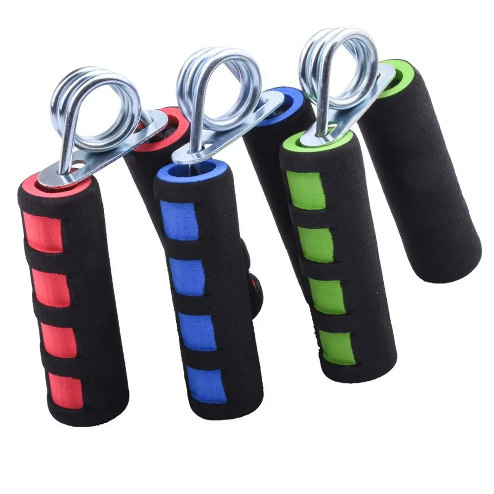 

Adjustable Spring Hand Grip Strength Relax Wrist Strength Exerciser Antiskid Sweat Absorption Sponge Forearm Grip