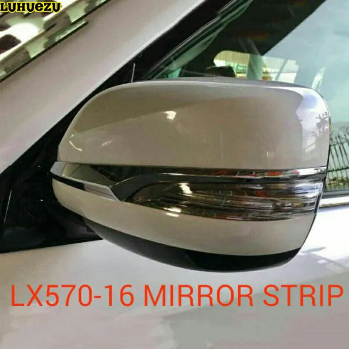 Luhuezu 3D Rear-View Side Mirror Cover Trim For Lexus LX570 2012-2017 GX400 GX460 2010-2017 Accessories