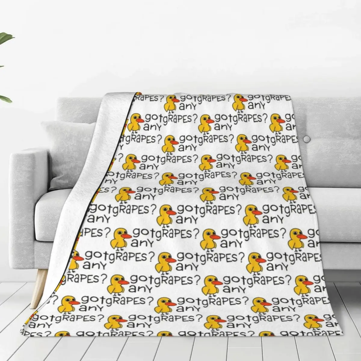 

Одеяло с желтой уткой, декоративное фланелевое одеяло для домашнего декора, супер мягкое покрывало на заказ, идея подарка