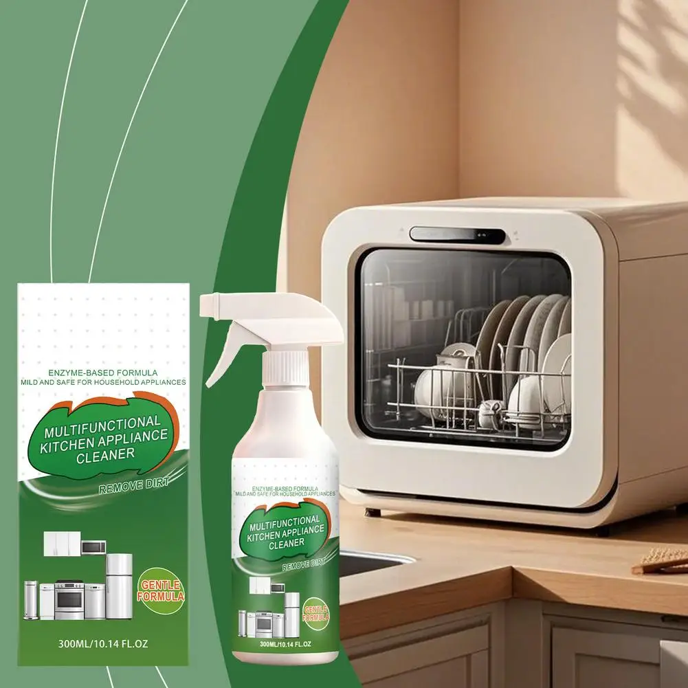 Multifunctional Kitchen Appliance Cleaner Spray Dissolve Stubborn Oil Stain Reduce Odor Restore Surface For Microwave Oven