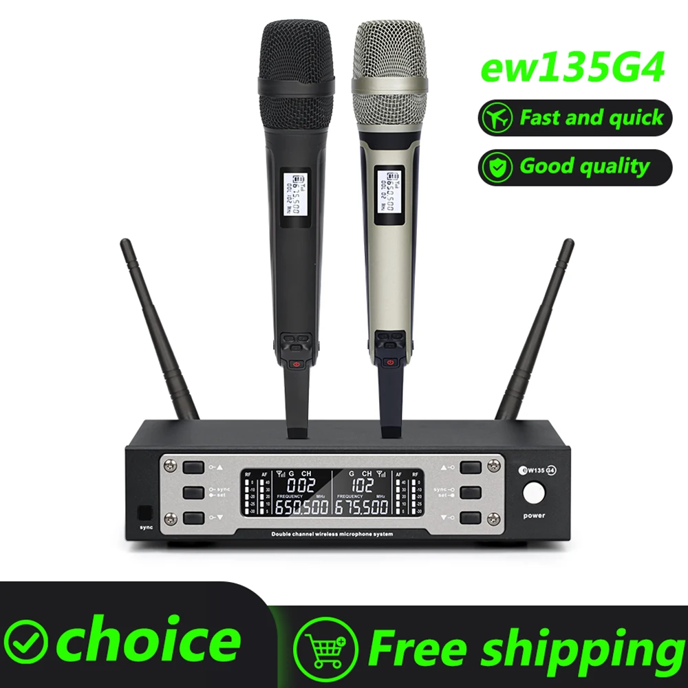 EW135G4 SKM9000 micrófono inalámbrico UHF con nombre Original para Karaoke, discursos de escenario, banda de actuación de boda