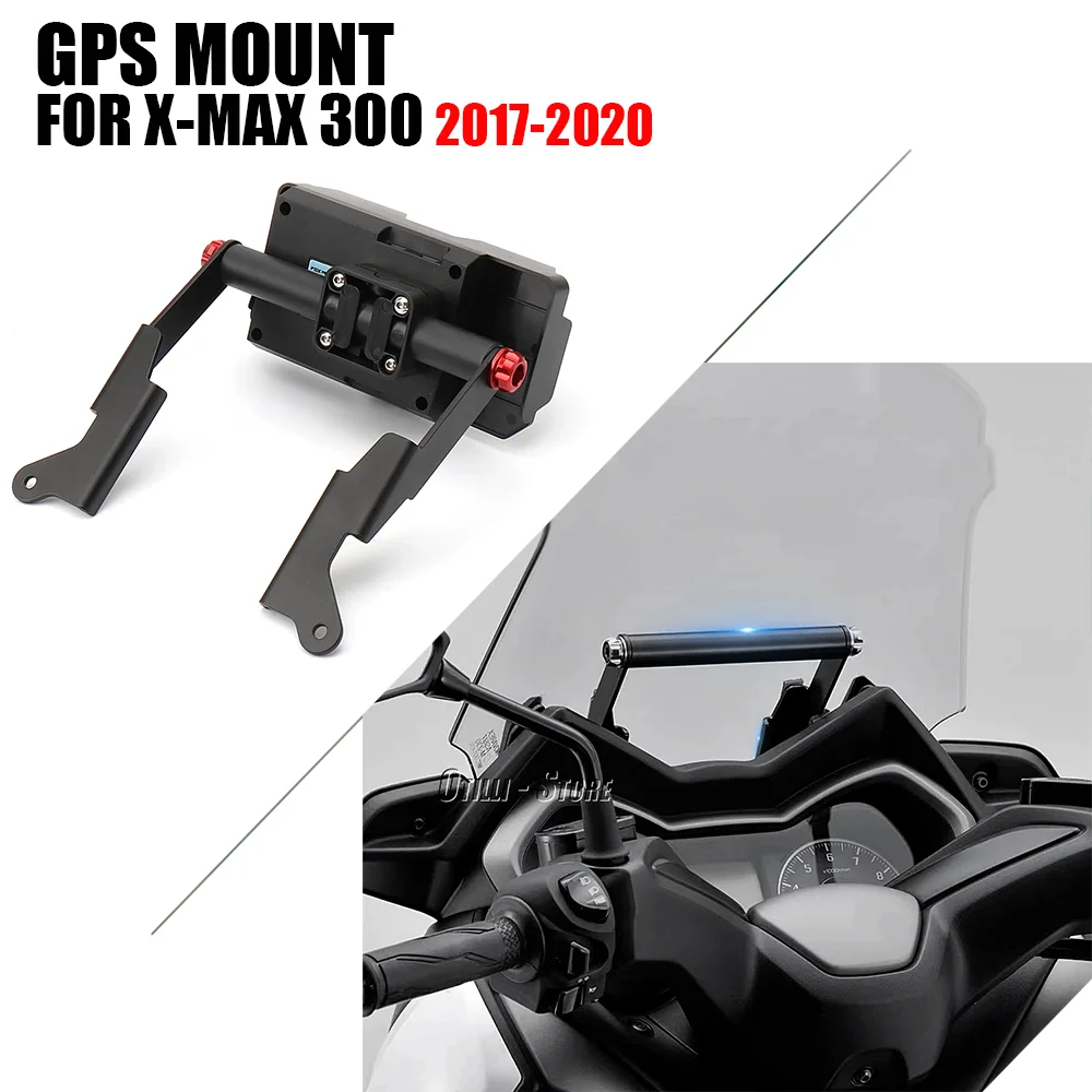 

Motorcycle Modification accessories Navigation Bracket GPS Navigator Phone Holder For YAMAHA X-MAX300 XMAX300 XMAX 300 2017-2022