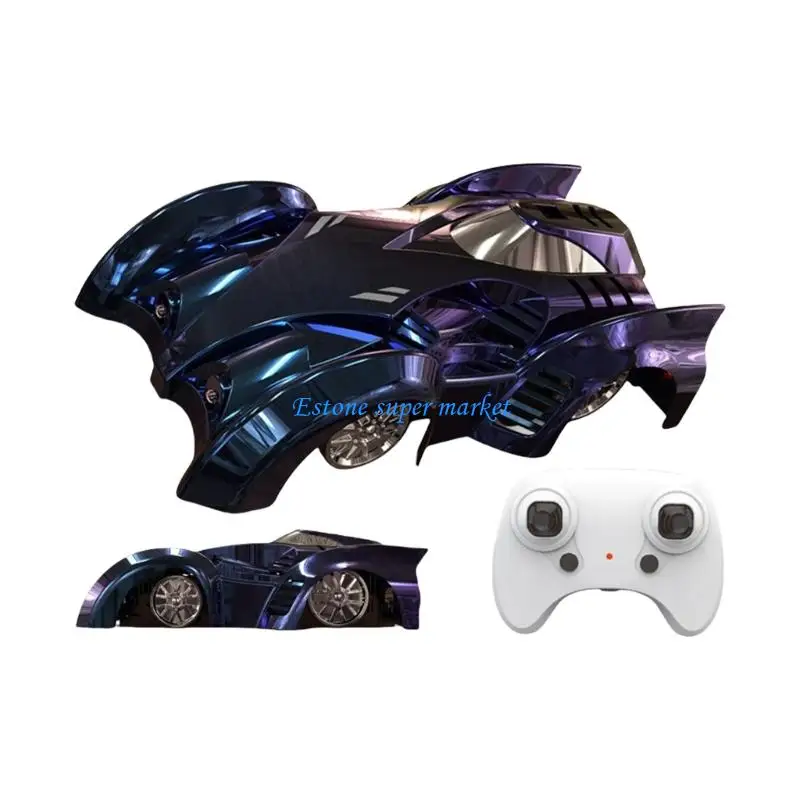 

090B Remote Control Wall Climbing Car Rotating Racing Model Drift Vehicle Toy With LED Light For Children Competition Game