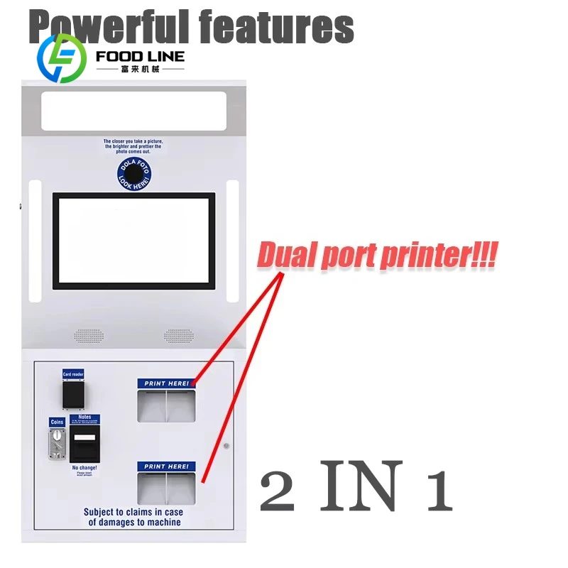 Fashion Photo Booth Machine Photo Booth Weeding Photobooth Smart Digital Dual Port Printer Self Service Photo Booth Customized