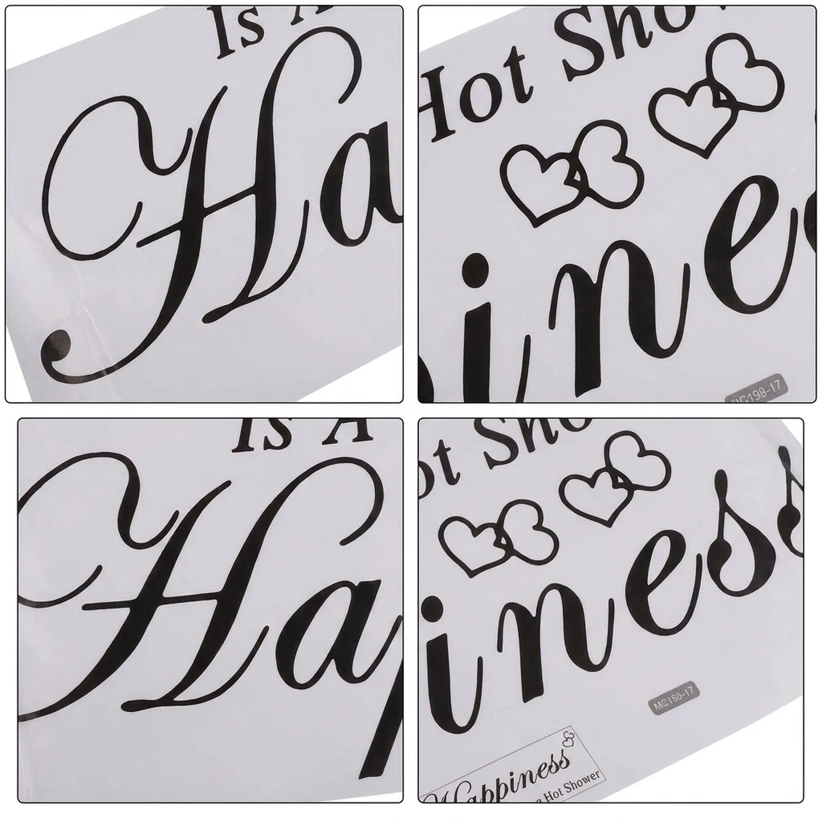 Matte Finish Removable Sticker with Humorous Take on Daily Self-Care for Modern Bathroom Wall Decoration Needs