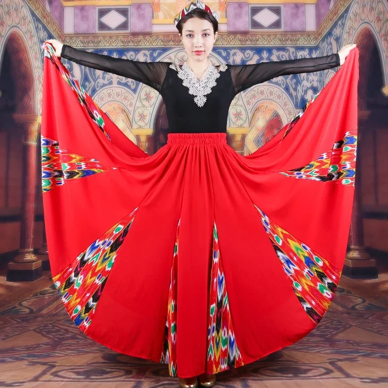 dance suit female practice performance performing arts and art examination basic training ethnic style swing skirt