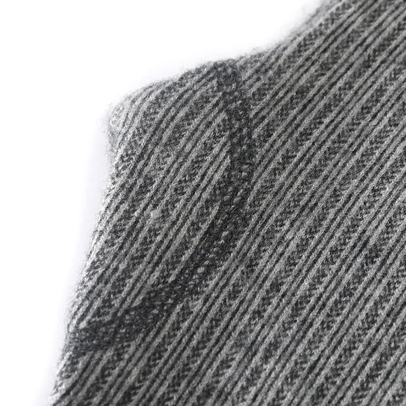 Pants Men's High Waist Pants Autumn Winter New Casual Knitted Leggings Warm Fashion High Quality Wool Thick Man Pant