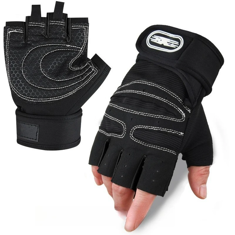 

Men's Cycling Gloves Sports Outdoor Camping Hunting Hiking Training Fitness Men's Wrist Protection Half Finger Gloves