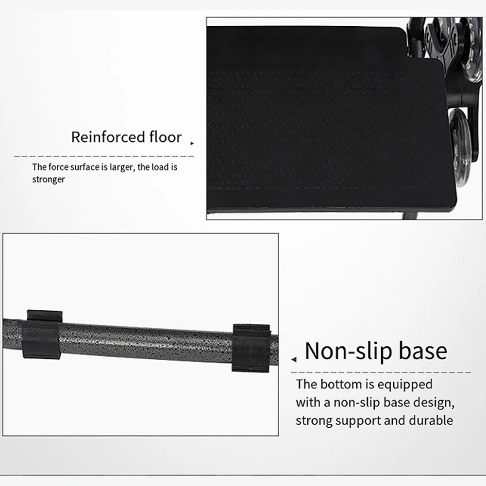 تسلق الدرج عربة الأمتعة عربة مع حقيبة مقاومة للماء وكرسي للطي عربة تسوق البقالة طوي عربة تسلق الدرج #5