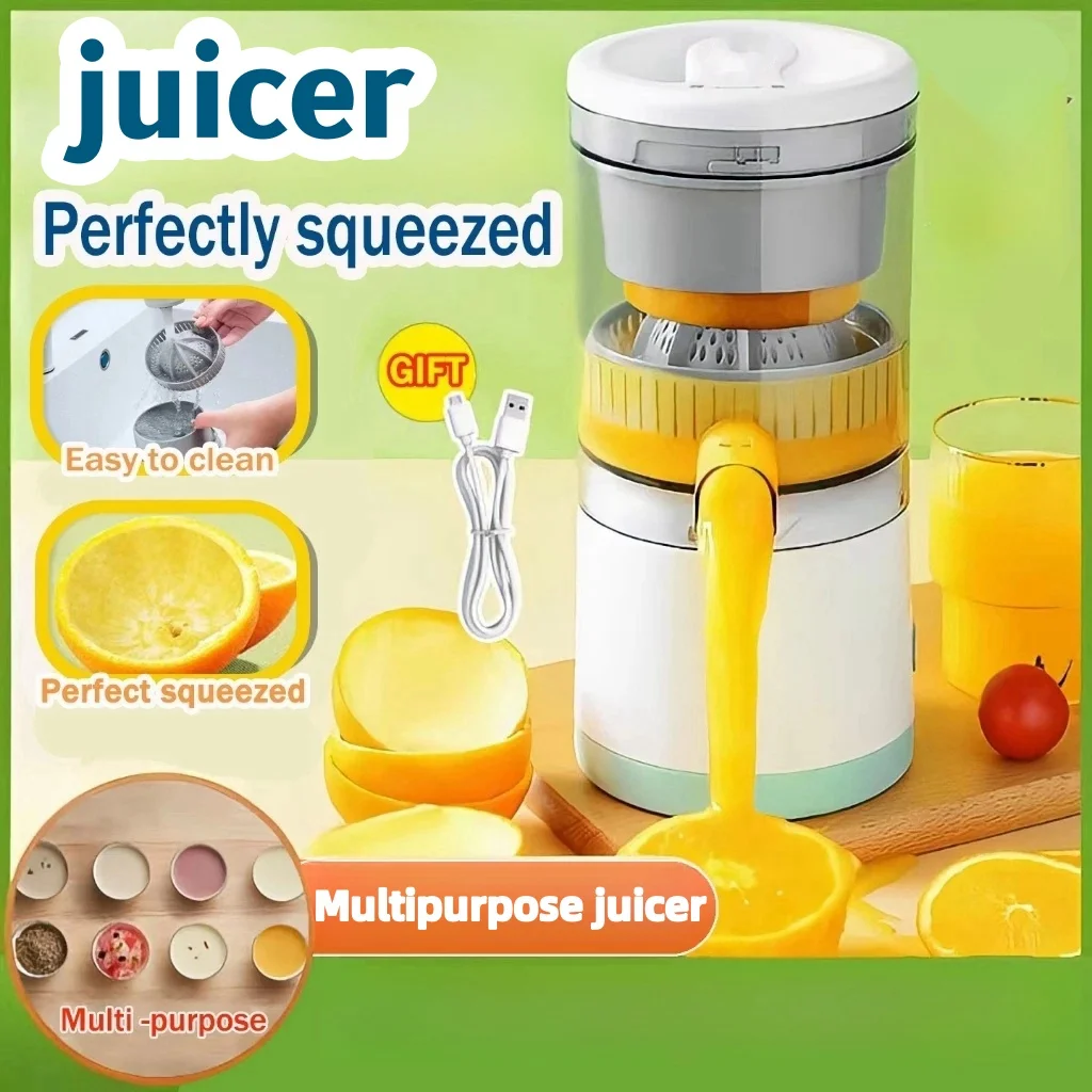 Multi-function Electric Juicer Household Portable Juice Residue Separation Orange Squeezer Automatic Fruit Juice Machine