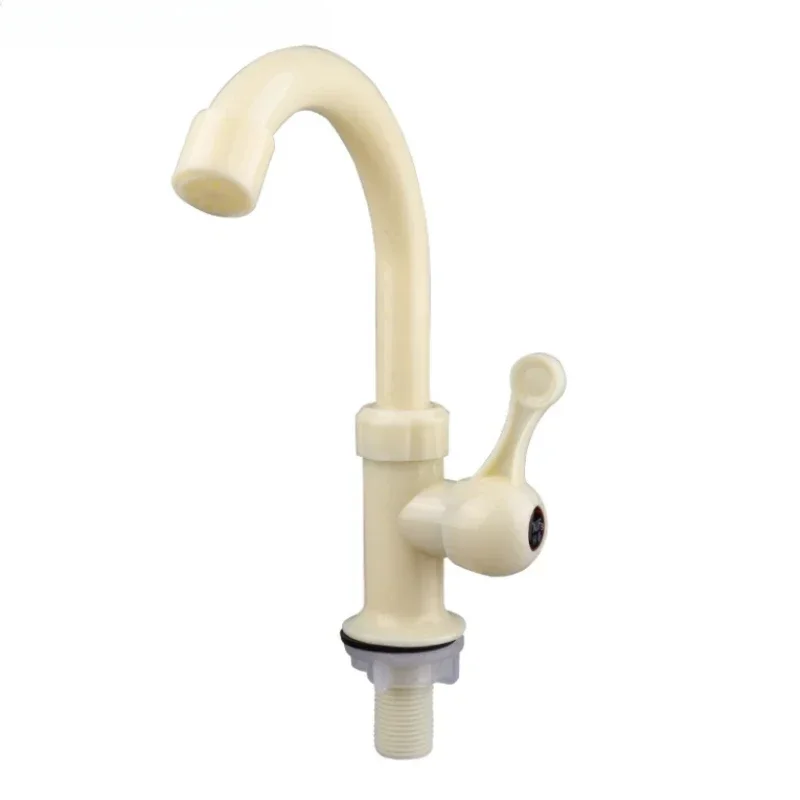 

1Pcs Universal Plastic Faucet for Engineering Household Kitchen Sink Single Hole Tap Water Control