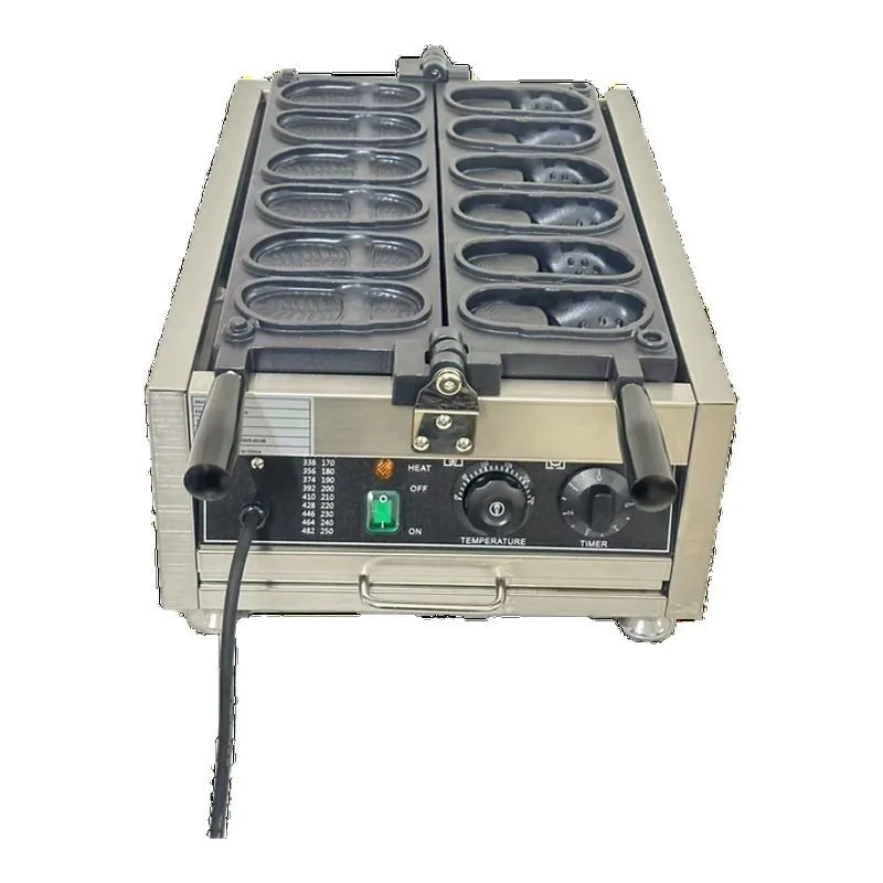 Slippers Egg Waffle Maker Commercial Wire Drawing Machine Cake Electric Heating Popcorn Maker