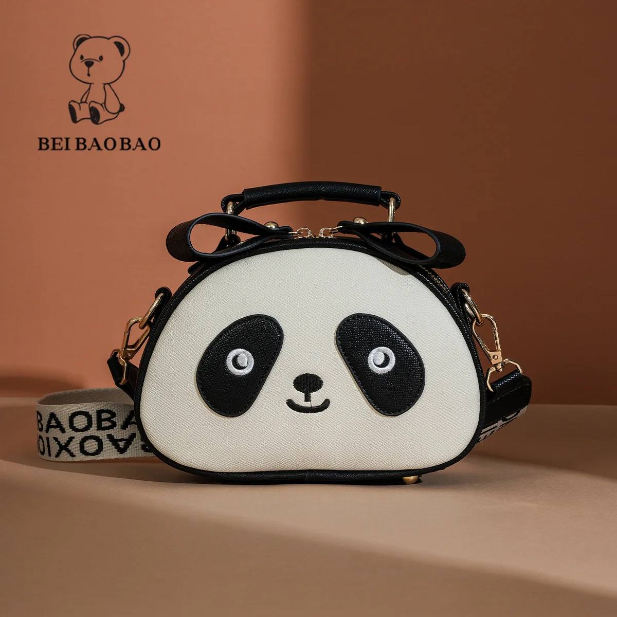 Beibaobao 2024 New Single Shoulder Crossbody Bag Large Capacity Bag Women's Fashion Bear Style Casual Versatile Handbag