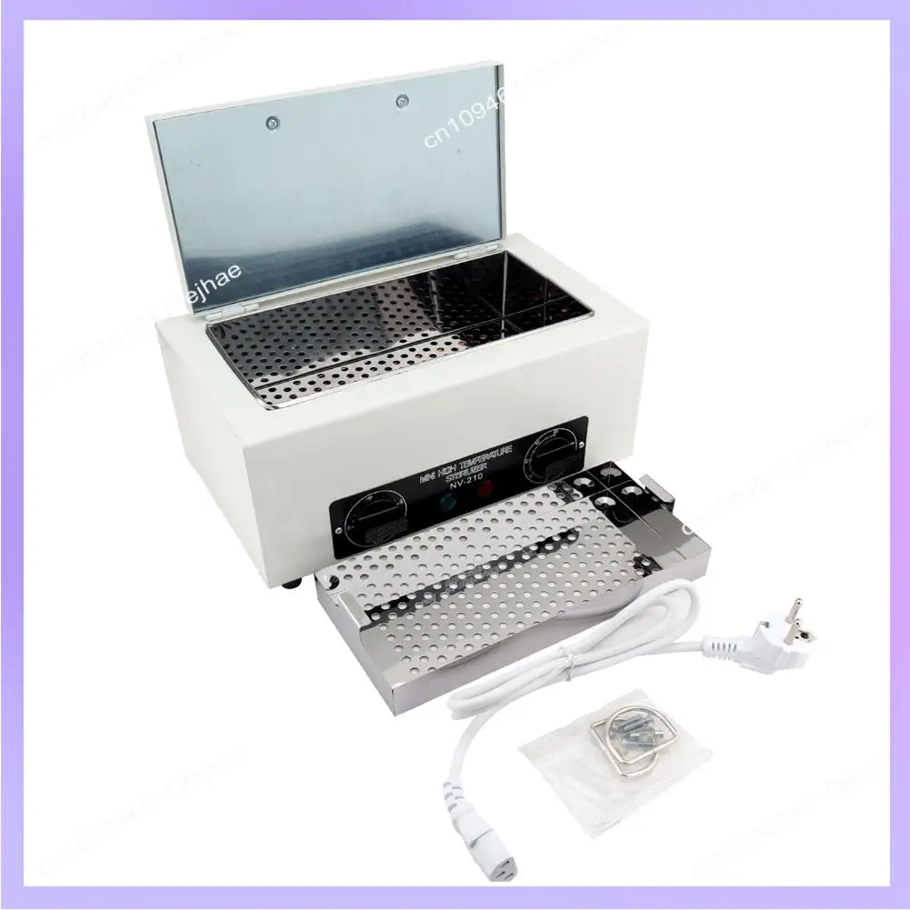 N83R 300 واط معقم الحرارة مع الموقت صندوق تعقيم مانيكير باديكير للشعر الجمال مسمار أدوات معدنية الاتحاد الأوروبي التوصيل