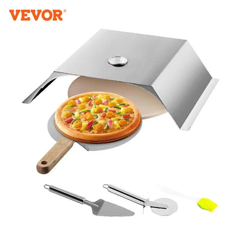 VEVOR 13 Inch Pizza Lò Nướng Bộ Cáp Bền Bỉ Bao Gồm Bánh Pizza Phòng Dễ Dàng Hoạt Động Ngoài Trời Vườn Ruộng Bậc Thang Sử Dụng Tại Nhà