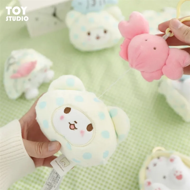 Echte Sanrio Marumofubiyori Bär Cinnamoroll Plüsch Spielzeug Schlüsselbund Kawaii Kleine Anhänger Schlüsselring Kinder Stofftiere Geburtstag Geschenke – Detail 8