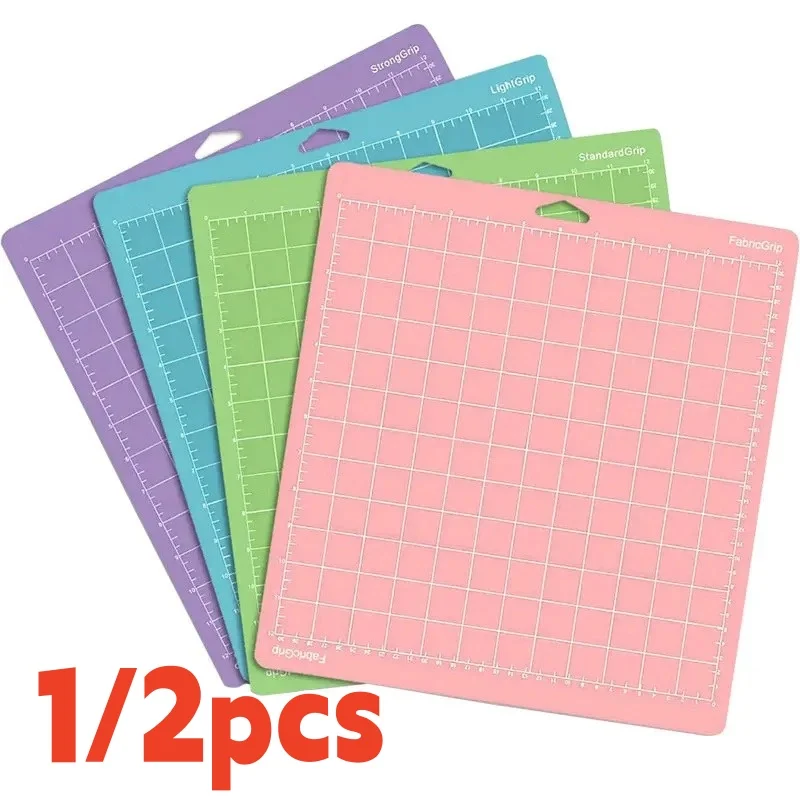 1 Grundplatten-Schneidematte für Graviermaschine für Cricut/Cameo 4, mit selbstklebenden PVC-Schneidematten, 30 x 30 cm, zum Basteln, Nähen aller Kunst