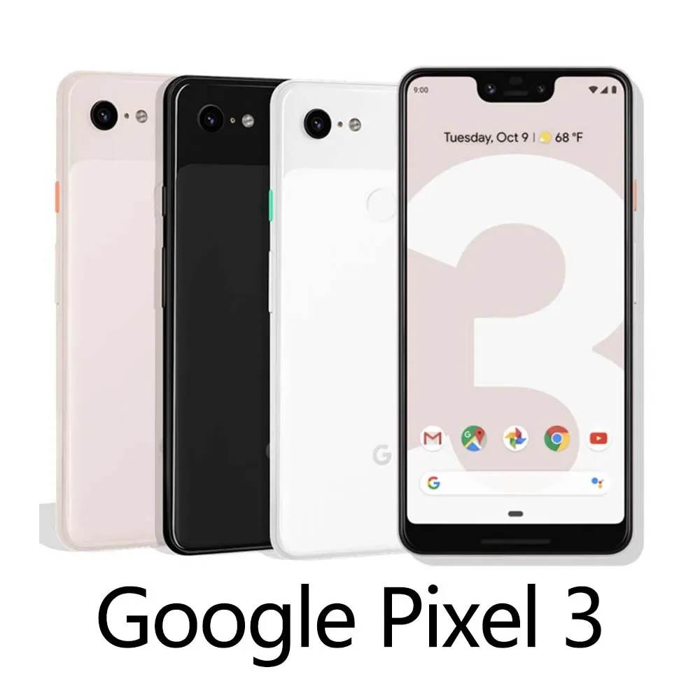 Google Pixel 3 4G Unlocked Original Mobile Phone 5.5'' 64GB/128GB ROM Snapdragon 845 Android Octa Core Google Pixel 3 CellPhone