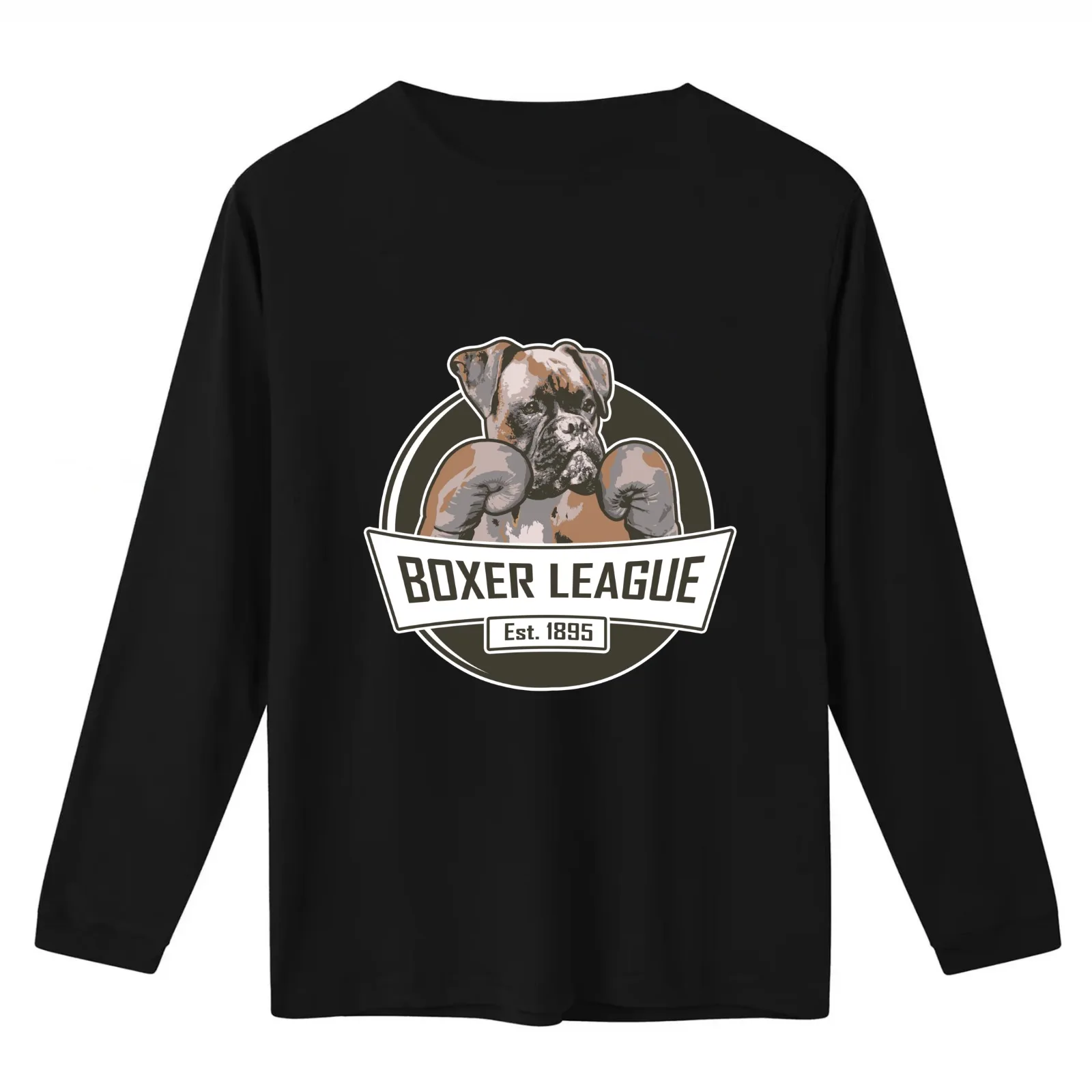 Boxer League T-Shirt Summer Casual Cotton Tee Oversized Streetwear Tops Vintage Graphic Print Loose Fit Short Sleeve