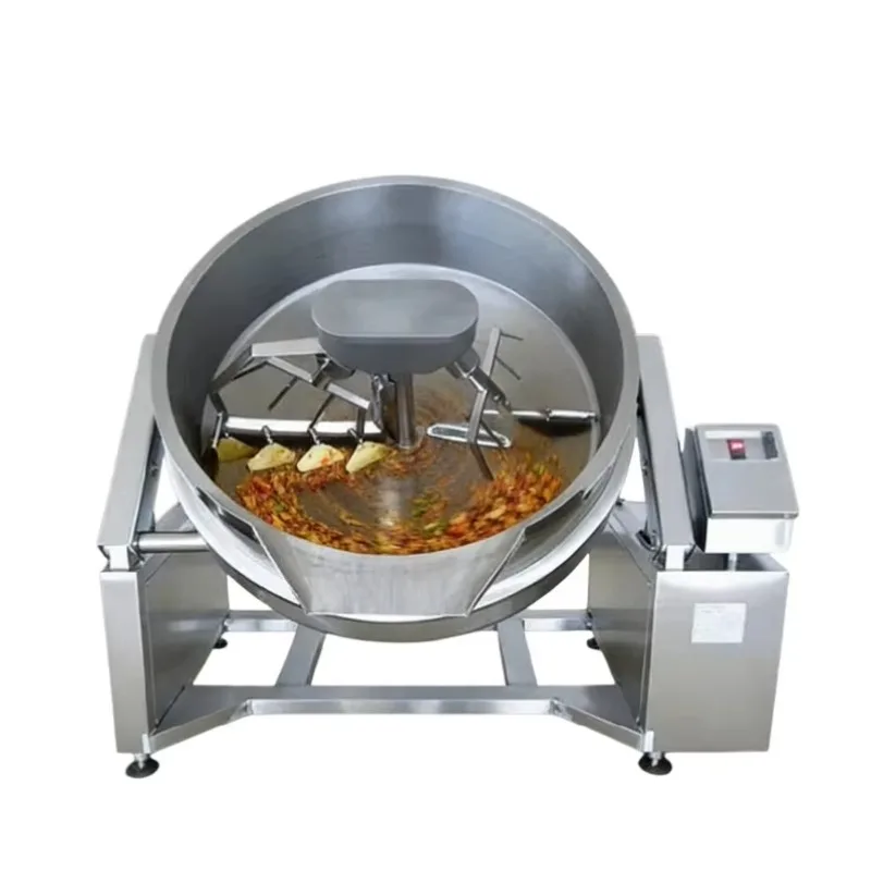 Food Grade Jacketed Steam Kettle With Agitator Large Capacity For Confectionery And Sauce Industry