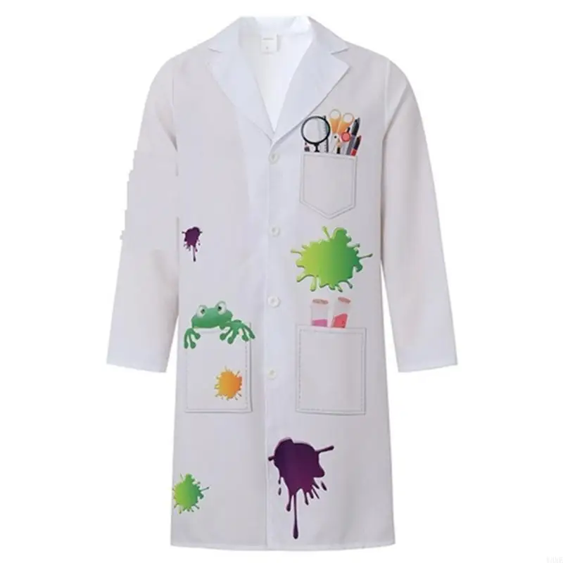 Y3NE 4Pieces Cosplay Trang phục Halloween cho trẻ Phụ kiện trang phục khoa học điên rồ