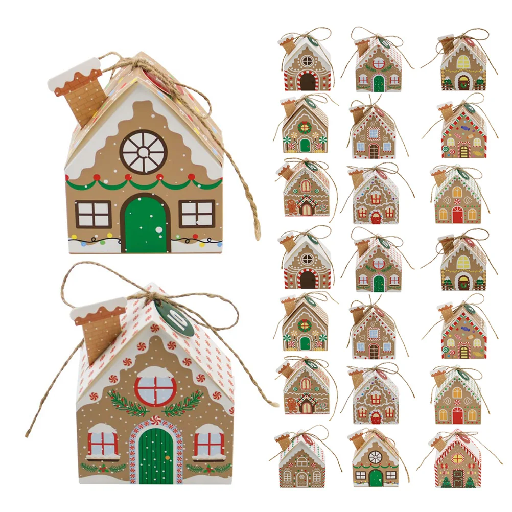 

24pcs Christmas Advent Calendar Box Shaped Countdown Gift Boxes Easy Assemble Reusable For Holiday Party Favors Candy