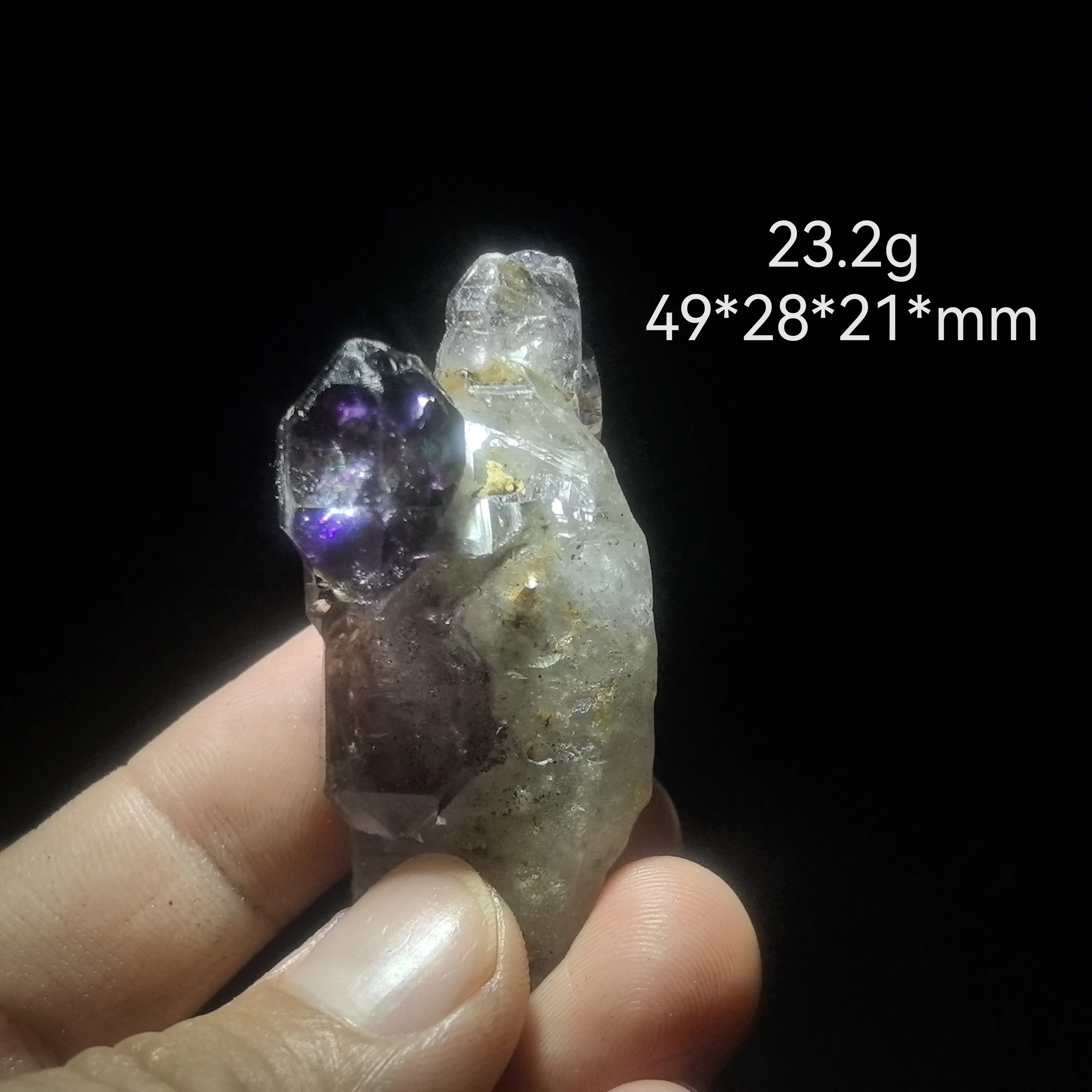 

Natural amethyst superheptacrystal mineral specimen quartz cluster healed rough stone decoration collection