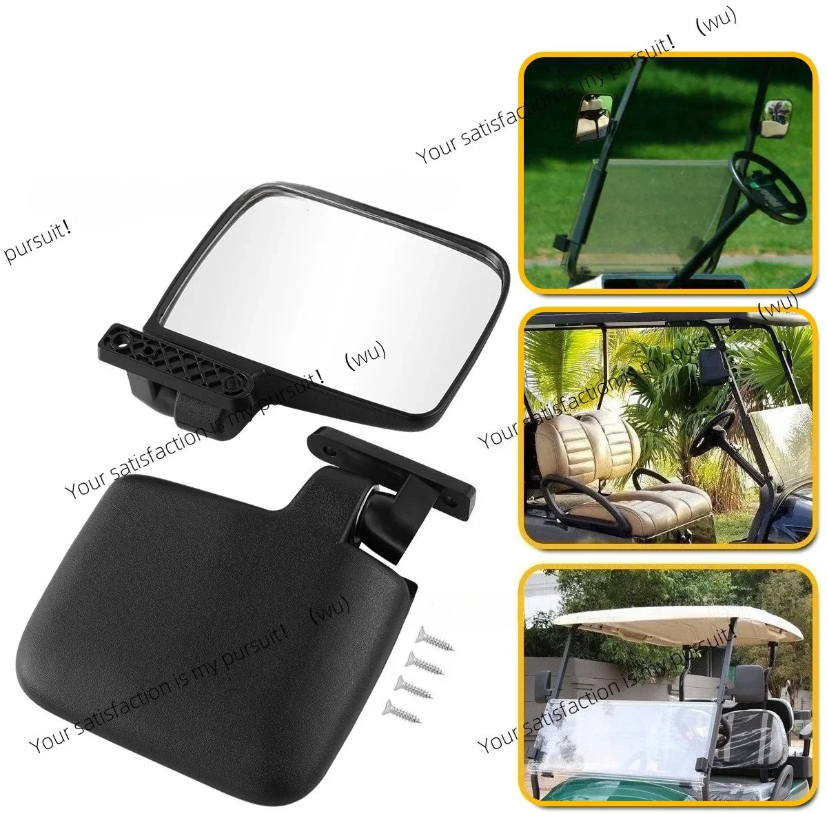 Suitable for CIUB CAR EZGO YAMAHA universal side view mirror, golf cart rearview mirror