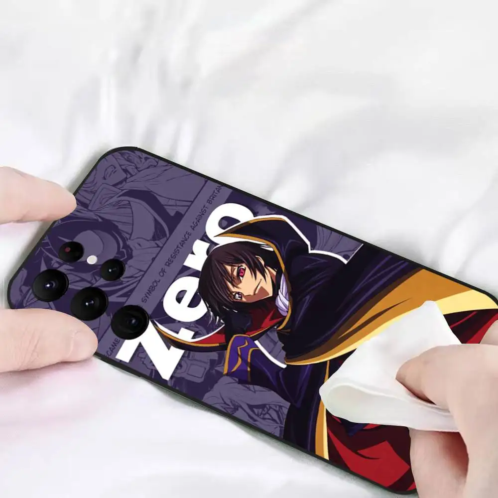 أنيمي C-Code G-Geass جراب هاتف للهاتف S سلسلة S S20 S21 S22 S23 S24 FE زائد الترا بولي يوريثان لينة إلى غطاء صديق للبشرة