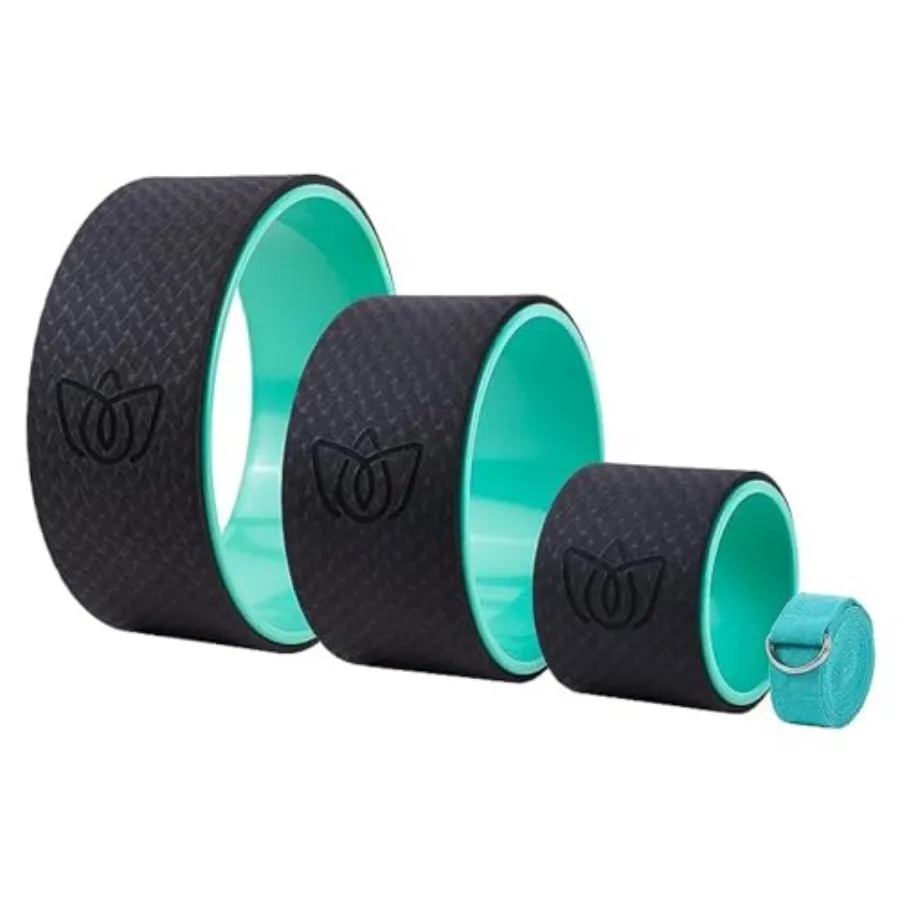 

Yoga Wheel 3-Pack - Back Stretcher and Back Roller for Back Pain Yoga Roller for Muscle Relaxation Pain Relief Cracking and Pop