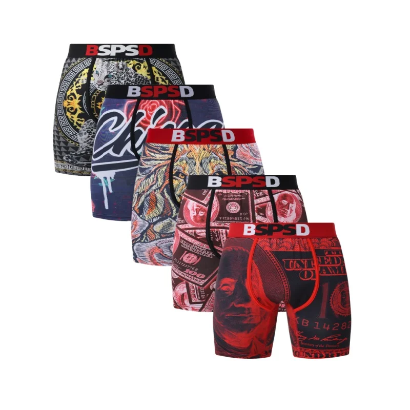 

5 шт., мужское нижнее белье, боксеры, сексуальные мужские трусы с принтом, боксеры, обтягивающие трусы-боксеры для плавания, шорты, дышащие боксеры, плавки S-XXL