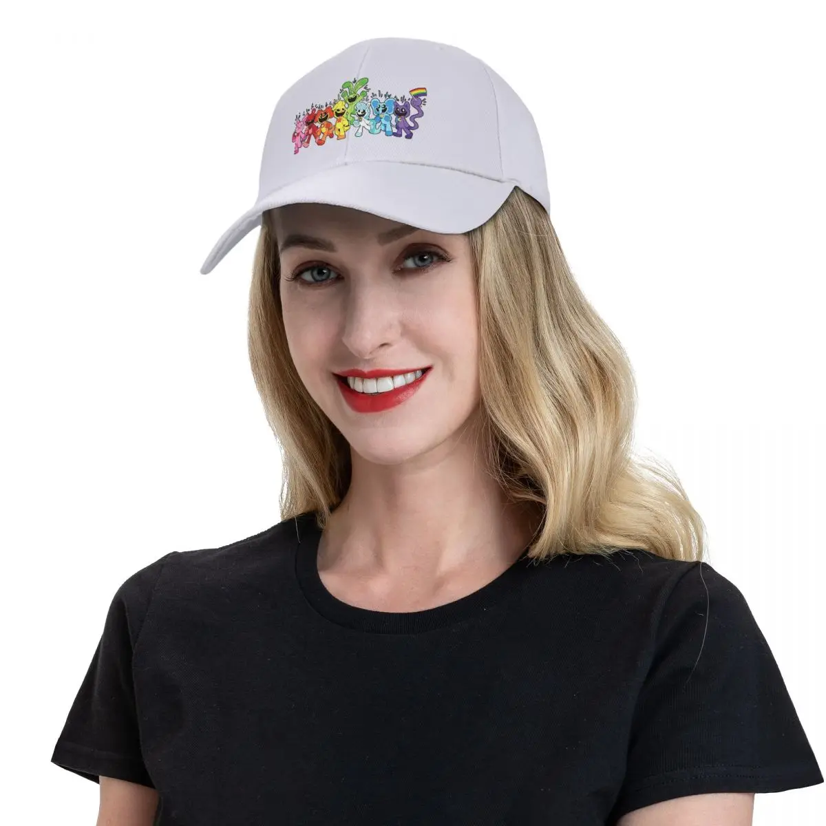 Sombreros de diseño de orgullo de Critters sonrientes para hombres y mujeres, gorras de béisbol curvadas, Snapback, sombrero de papá, sombrero de camionero, gorra deportiva ajustable, nuevo