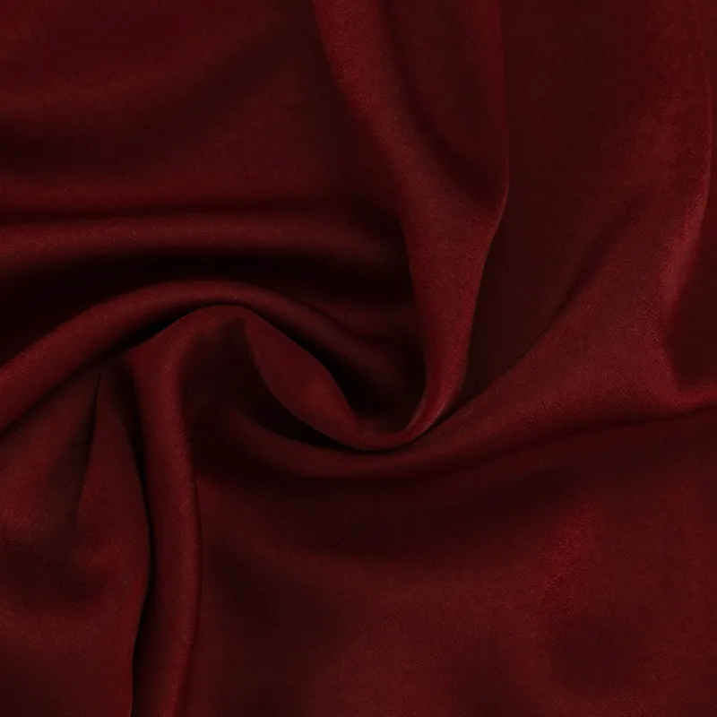 Französischer Stil Damen Satin-Gästekleid, Dezenter Rundhalsausschnitt, Lange Ärmel, Spitzenbesatz, Hoher Schlitz, Elegantes Formelles Abendkleid – Detail 12