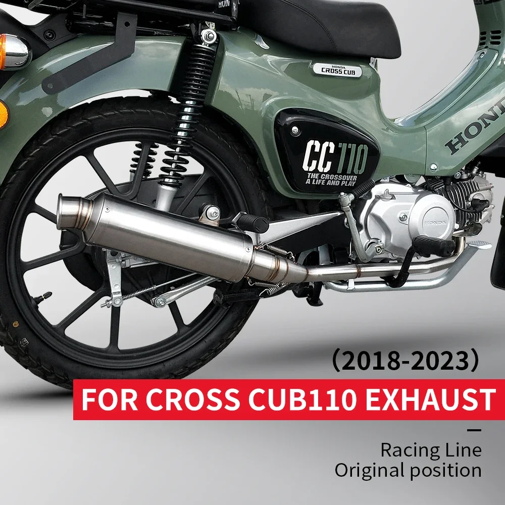 Hochwertiges Abgasanlage für Cub110 Super Cub-Motorräder, Verbindungsrohr vorne, komplettes Original-Abgasanlage