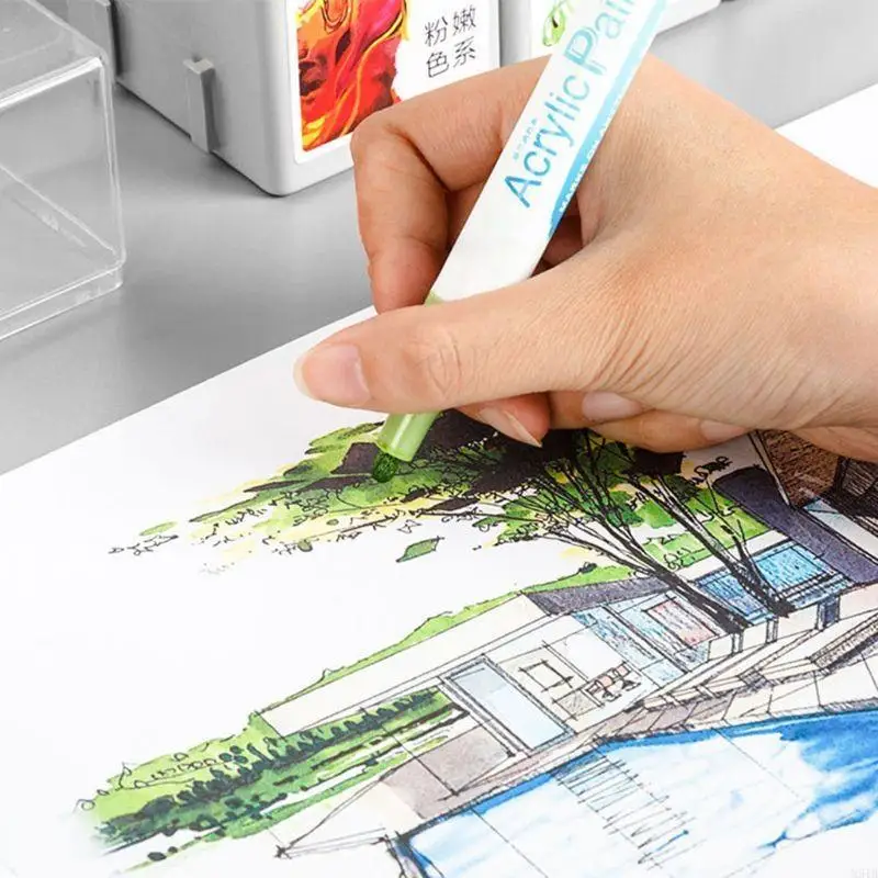 M5TB 12 CORES PENTE ACRYLIC PAIXA PENE