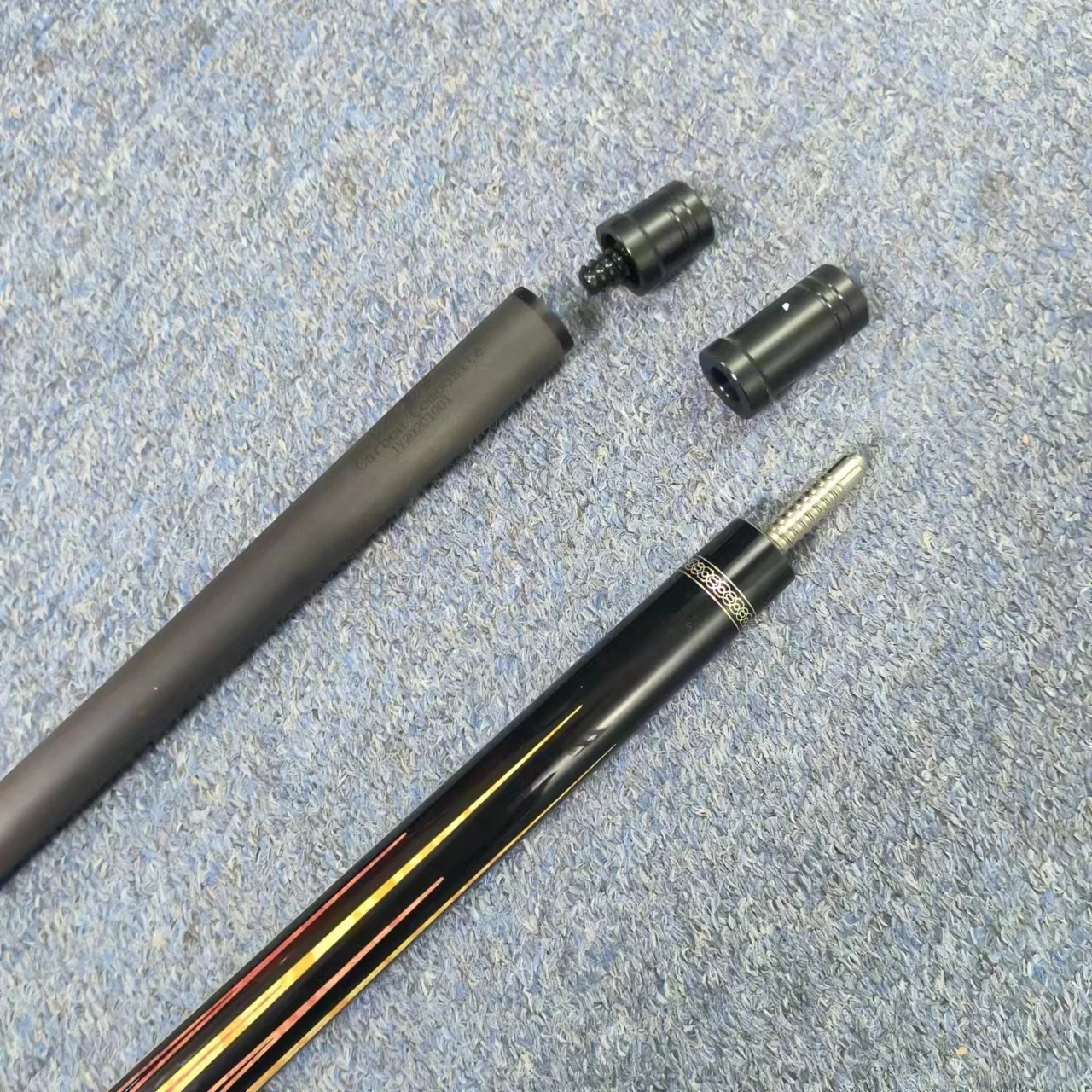 Genuine Carbon Fiber Shaft Maple Butt  11.5mm 12.5mm 1/2 Billiard Pool Cue with Extension