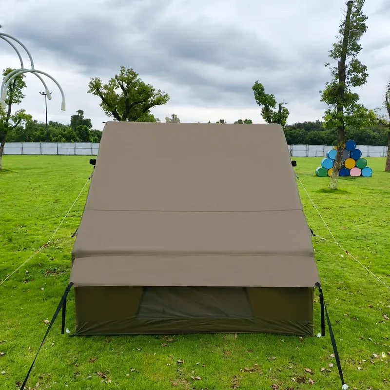 Outdoor Inflatable Tent Large Skylight Double Door Thickened Windproof Rainstorm Proof Camping Tent for Tourism